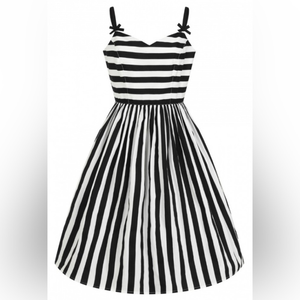 Hell bunny Striped Swing Dress